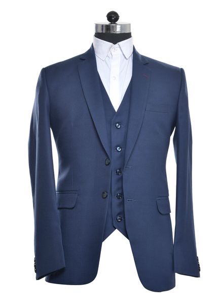 Suits Polyester Viscose Formal wear Regular fit Single Breasted Basic Solid 3 Piece Suit La Scoot